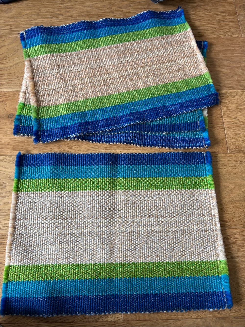 Vintage woven plate placement mats